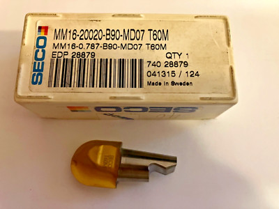 New Seco Carbide Insert Ball Nose Heads MM16-20020.MD07  F30M. Price note below!