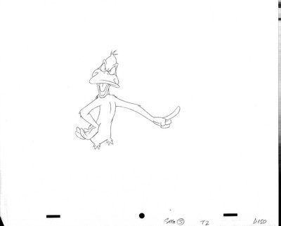 WARNER BROS Animationskunst Cel Produktion Zeichnung DAFFY DUCK #14