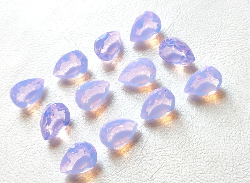 Superb Lavender Quartz Faceted Cut Pear Shape Gemstone Wholesale Loose Gemstone - Image 3 of 4