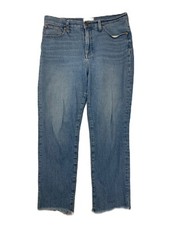 Madewell The Perfect Vintage Jean Women  s Size 31 Light Wash Raw Hem