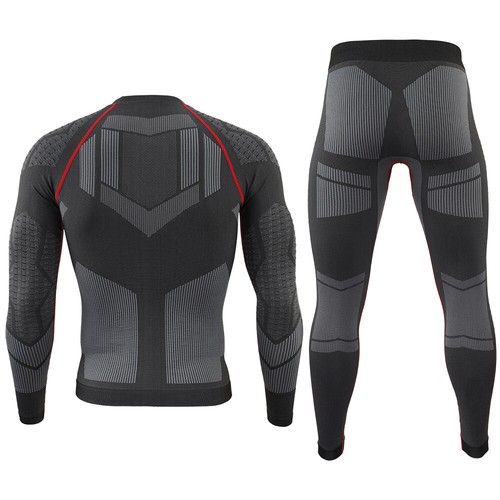 Long Johns Thermal Underwear for Men Stretch Seamless Base Layer Top Bottom Set - Picture 6 of 13