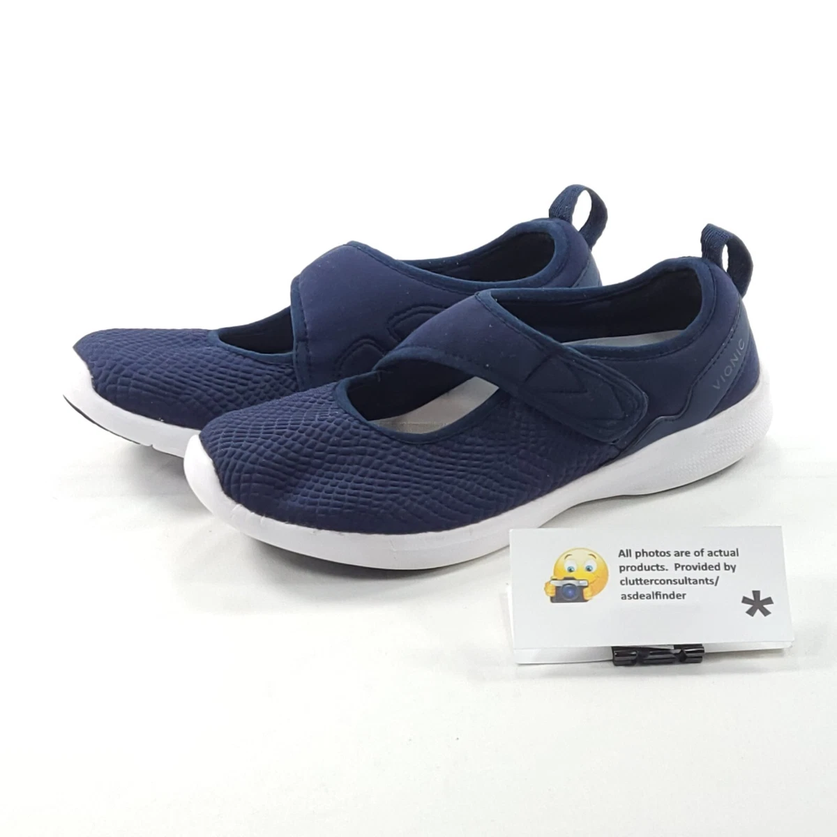 Vionic Sky Sonnet Casual Slip On Mary Jane Flat Womens Size 6.5 ASR1692 Blue