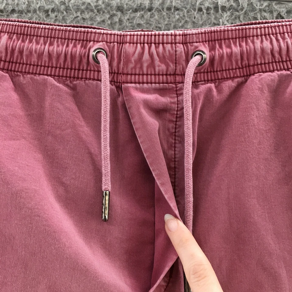 Pantalones cortos chinos American Eagle para hombre medianos (35x7 real) rojo mezcla de algodón tiro medio Foto 3 de 4