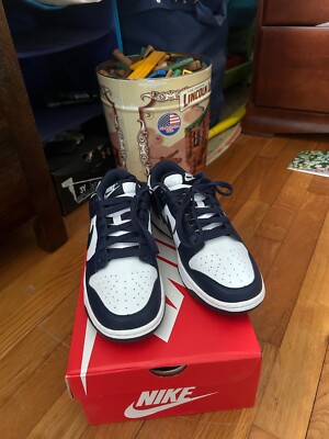 Size 7.5 - Nike Dunk Premium Low Vintage Navy W