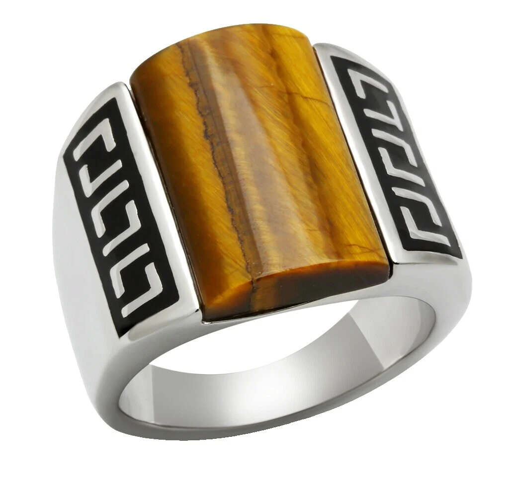 Tiger's Eye 8 Anillo Anillos de Moda