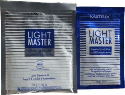 Matrix Light Master Lightening Powder 1.06 Oz & Freehand Additive .35 Oz DUO