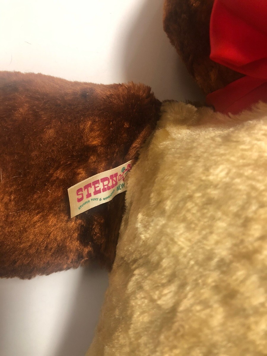 Vintage Stern Rubber Face Teddy Bear Stuffed Plush 24” Large Vintage Stern Rubber Face Teddy Bear Stuffed Plush 24” Large