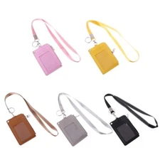 Business Badge Coin Purse Holder Neck Strap Lanyard Keychain