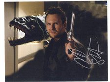 CHRISTIAN SLATER WITH MONSTER ALONE IN THE DARK 2000 ORIGINAL SIGNED MOVIE PHOTO