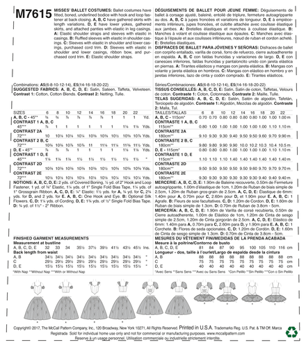 McCall’s Kostüme Schnittmuster M7615 - Bild 8 von 9