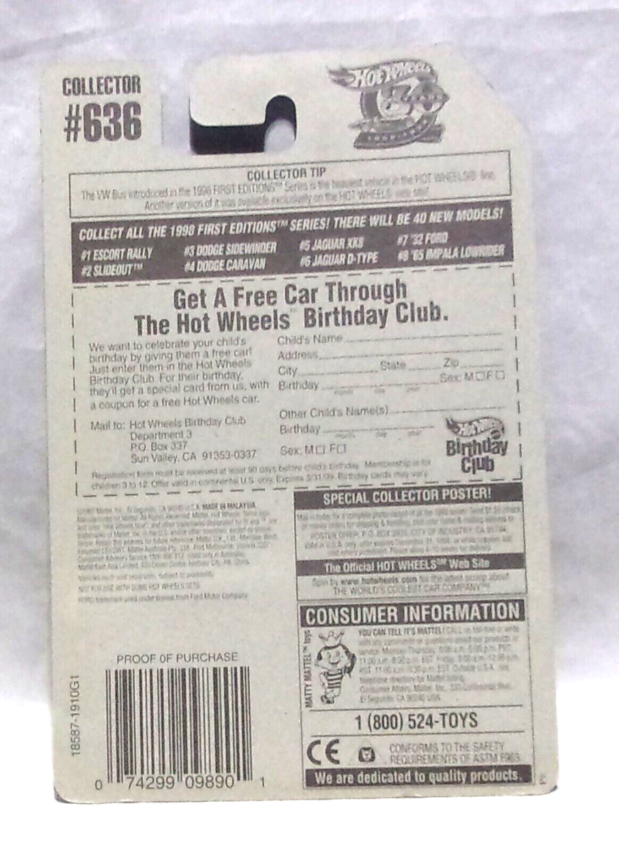 JCA Hot Wheels - 1998 HW 1st Editions - #636 '32 Ford JCA Hot Wheels - 1998 HW 1st Editions - #636 '32 Ford
