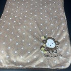 Snugly Baby Brown Baby Blanket Little Monkey Banana Bee White Polka Dots Sherpa