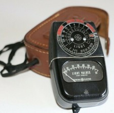 Vintage Exposure Meter GE General Electric Model 8DW58Y4 w/ Case WORKING