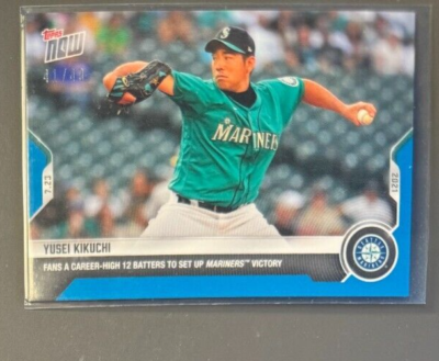 2021 TOPPS NOW BLUE /49 SEATTLE MARINERS YUSEI KIKUCHI #549 | eBay