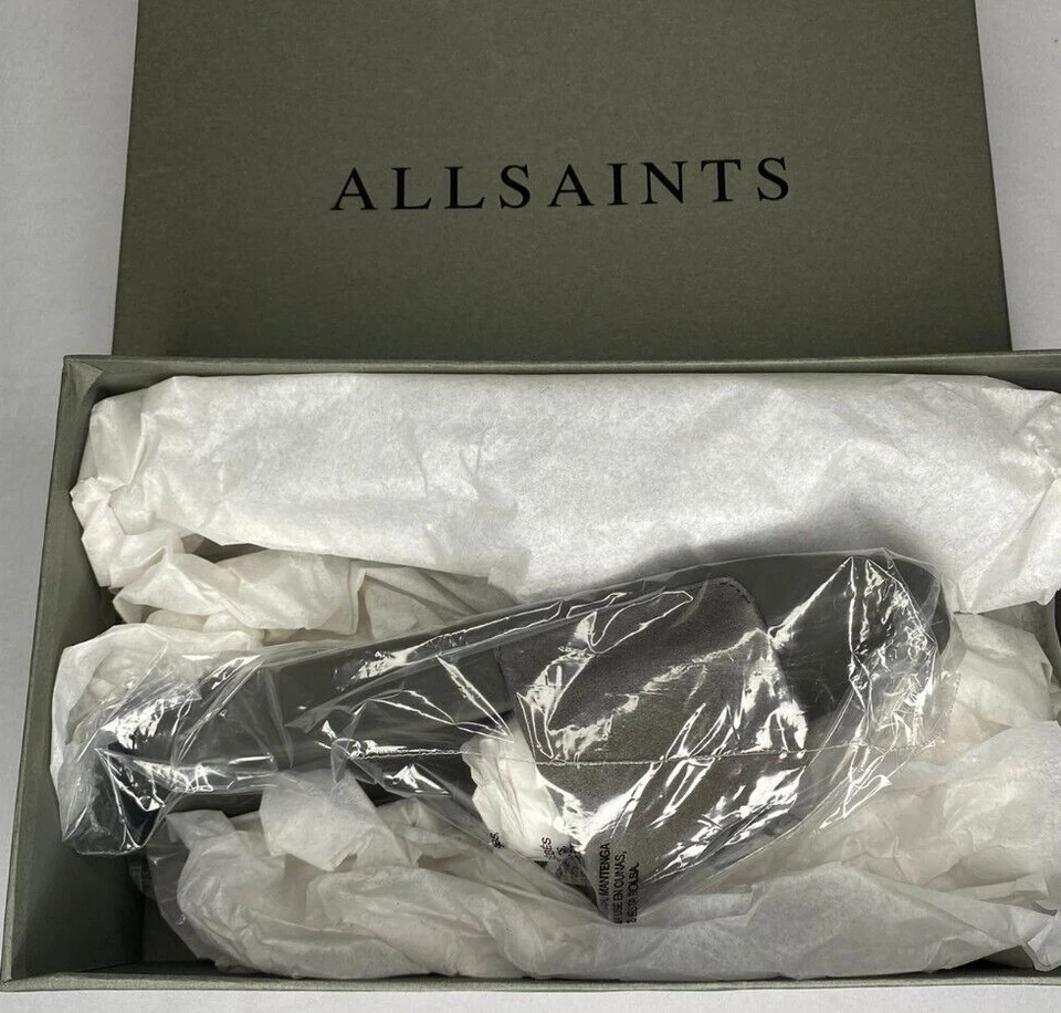 Новые без ценников женские замшевые туфли AllSaints Sunland размер США 10M (ЕС 43) (Великобритания 9) темно-серые - Изображение 3 из 4