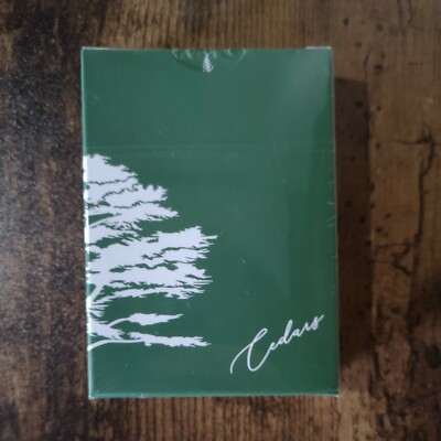 Zedern Spielkarten Neu & Sealed WJPC Baum Deck