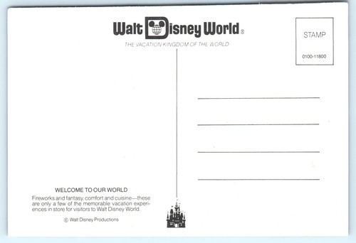 Mickey Pluto Pinocchio Goofy Tigger Walt Disney World Resort FL Vintage Postcard - Picture 3 of 4