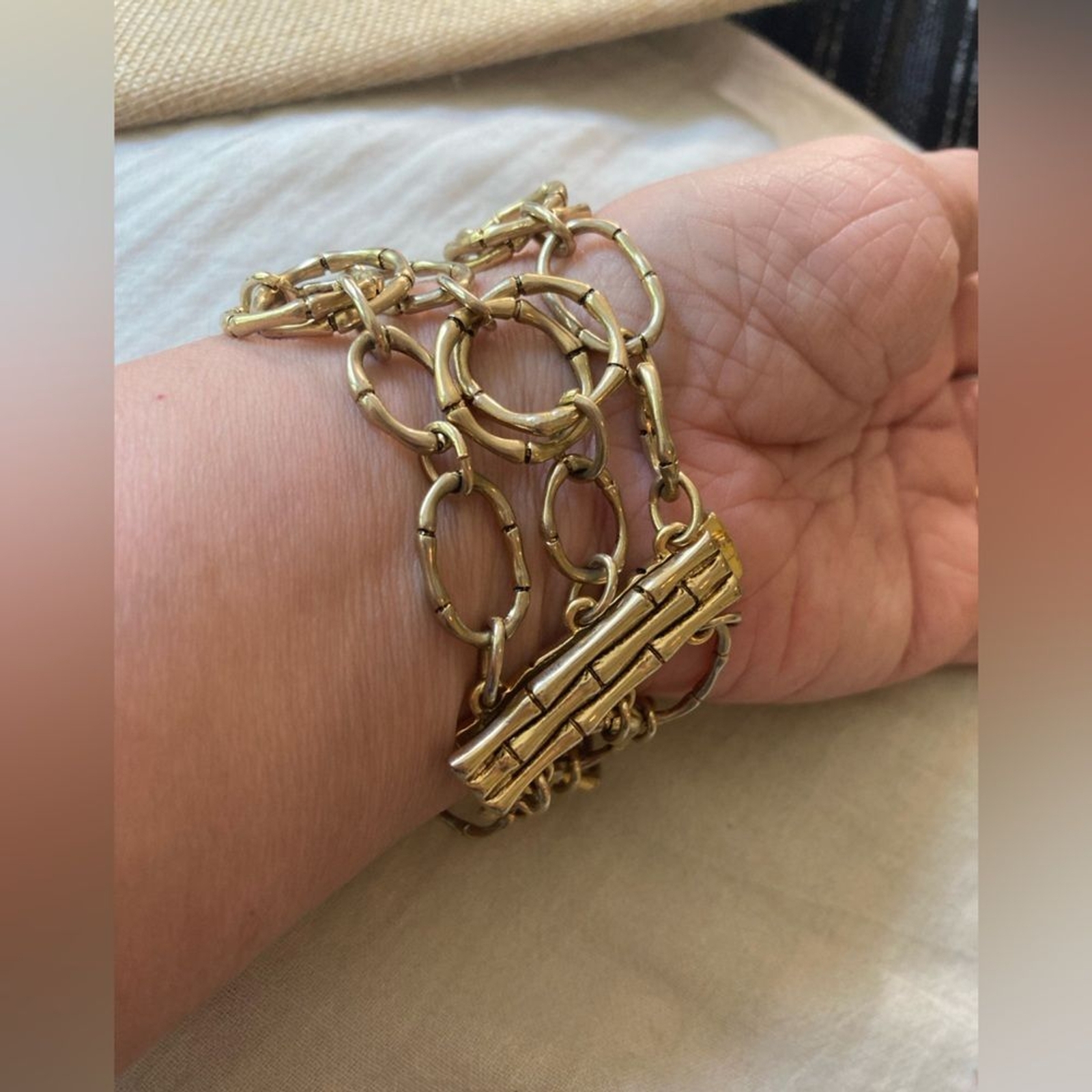 Multi Chains Statement Bracelet with Magnetic Cla… - image 3