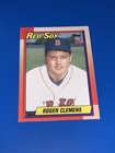 1990 Topps Roger Clemens Baseball Card #245 Boston Red Sox Set Break NM-MINT
