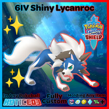 LYCANROC Dusk ✨ SHINY Non 6IV ✨ Very Rare Battle Ready MasterBall