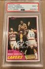 Magic Johnson Signed 1981 Topps #21 Lakers HOF PSA/DNA AUTO MINT 9 Authentic