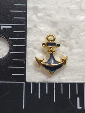 ANCHOR HAT LAPEL PIN PIN BACK USED (G1066)