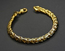 Bracelet Gourmette Plaqué Or 18,5 cm