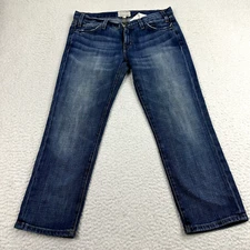 Current/Elliot The Matchstick Jeans Womens 27 Bayberry Straight Leg Ankle Denim