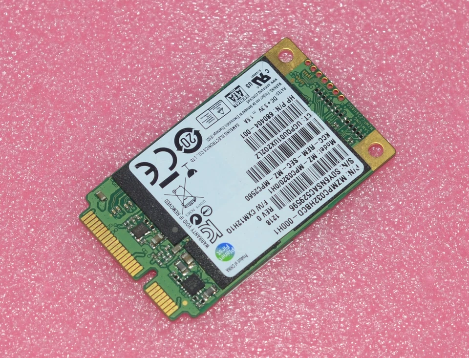 Samsung 32GB SSD mSATA Mini PCI-E MZMPC032HBCD-000H1 NEW - Image 2 of 4