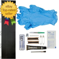 Aquaseal FD Soft Top Repair Kit for Jeep and Convertible Cars , Black, 7" x 10"