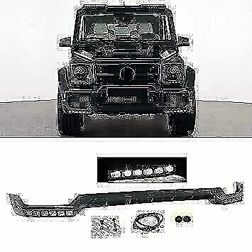 G63 Front LED Lip Brabus Style AMG Spoiler Wing G-Wagon kit lower G65 Body Kit
