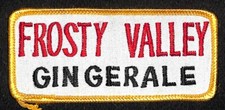 Frosty Valley Ginger Ale Embroidered Soda Patch c1940's-1950's ?? Scarce
