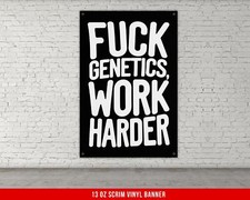 Motivational Fitness Banner - Inspirational Gym Decor for Weightlifting