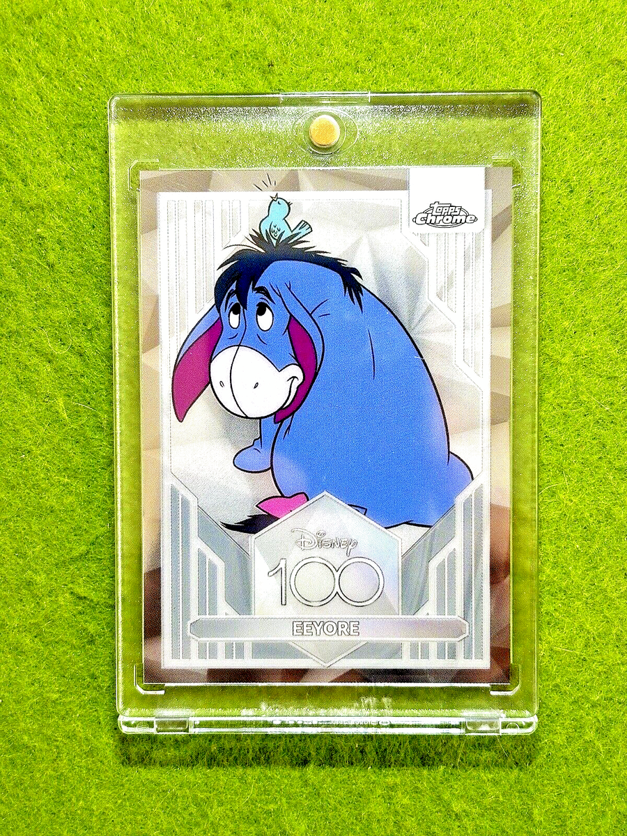 EEYORE of WINNIE THE POOH Disney 100 SILVER CHROME Card 2023 Topps