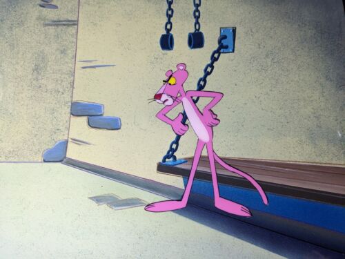 PINK PANTHER Animation Cel  Production Art Vintage cartoons Hanna-Barbera I9 - Picture 1 of 4