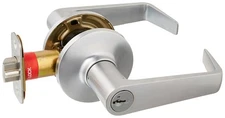 Kwikset 154SYLSQT-15 Sydney Square Passage Door Lock Satin Nickel Finish