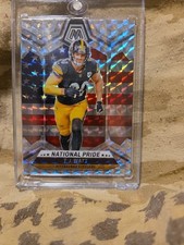 2024 Panini Mosaic National Pride T.J. Watt #266 Silver Prizm Steelers