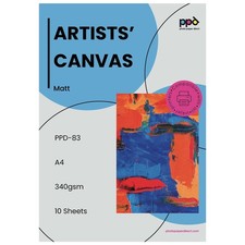 PPD 10 Sheets 8.5x11 Canvas Paper Printable Fabric Sheets Inkjet