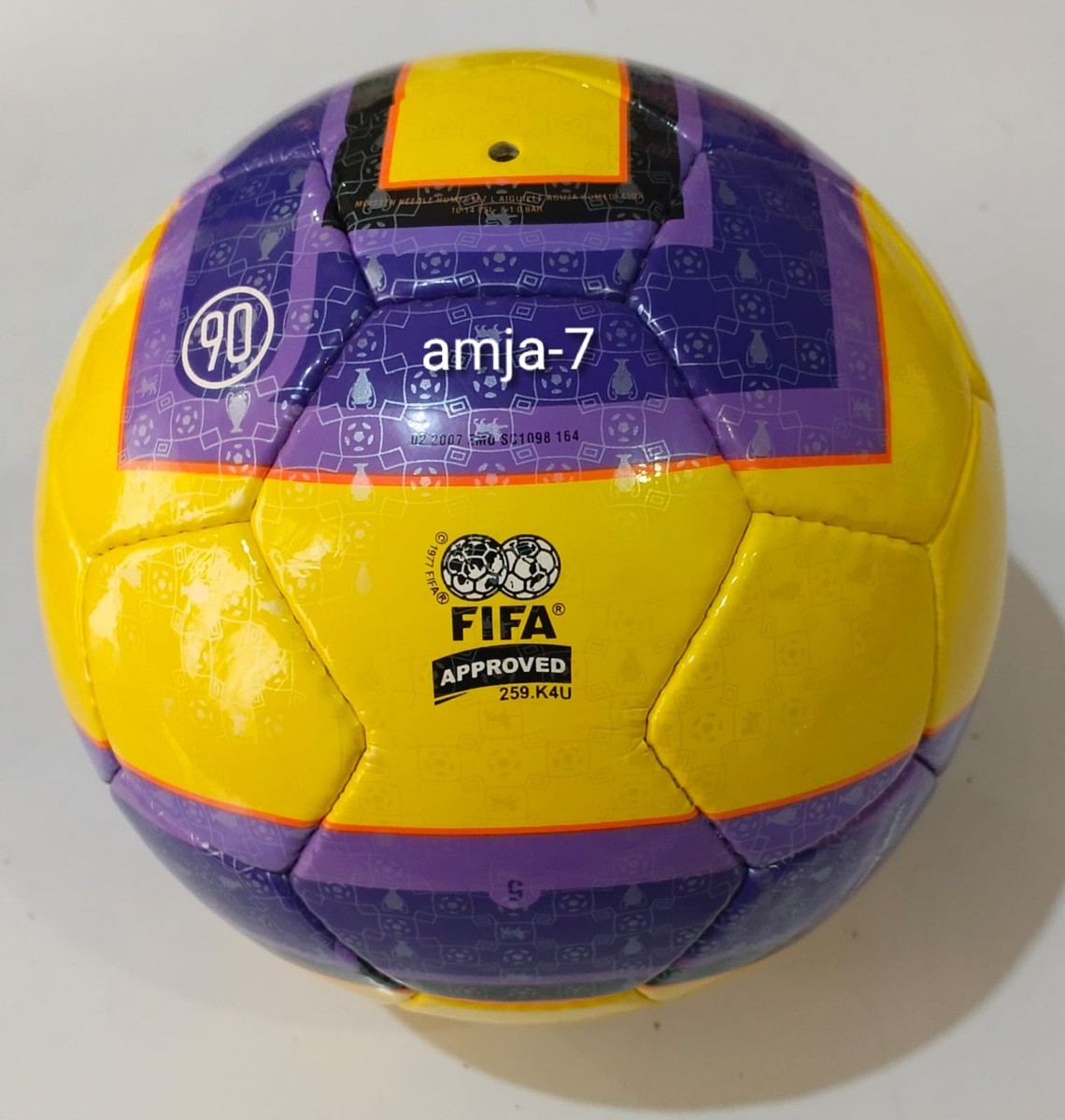Nike Yellow/Purple T90 Premier League Match And Training Soccer