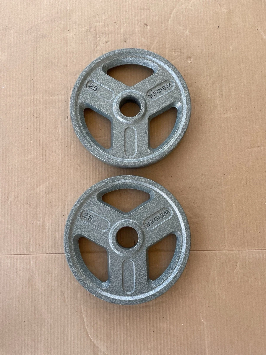 Plaques Olympiques Weider International 15kg (33lb) - Lot De 2 - Poids Musculation