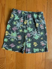 Vintage 2000s Icky  Sticky Monster Boys Lounge Shorts Retro Splat Slime