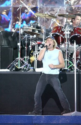 Singer Jon Bon Jovi hard rock group Bon Jovi performs onstage duri- Old Photo 45