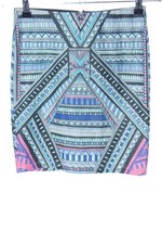 STRADIVARIUS Minigonna Donna Gonna Taglia IT 40 turchese-rosa-blu stile casual