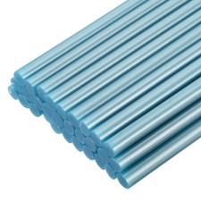 30pcs Mini Hot Glue Gun Sticks 4" x 0.28" for Glue Gun Metallic Blue 0.33 per stick