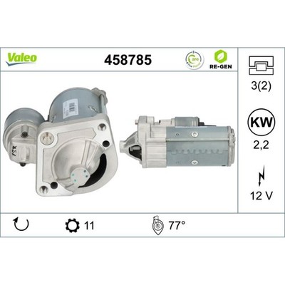 Starter VALEO 458785 für Volvo V60 I C30 C70 II V50 XC60 Van