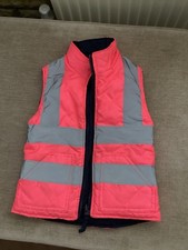 Girls Reflective Reversible Riding Gilet