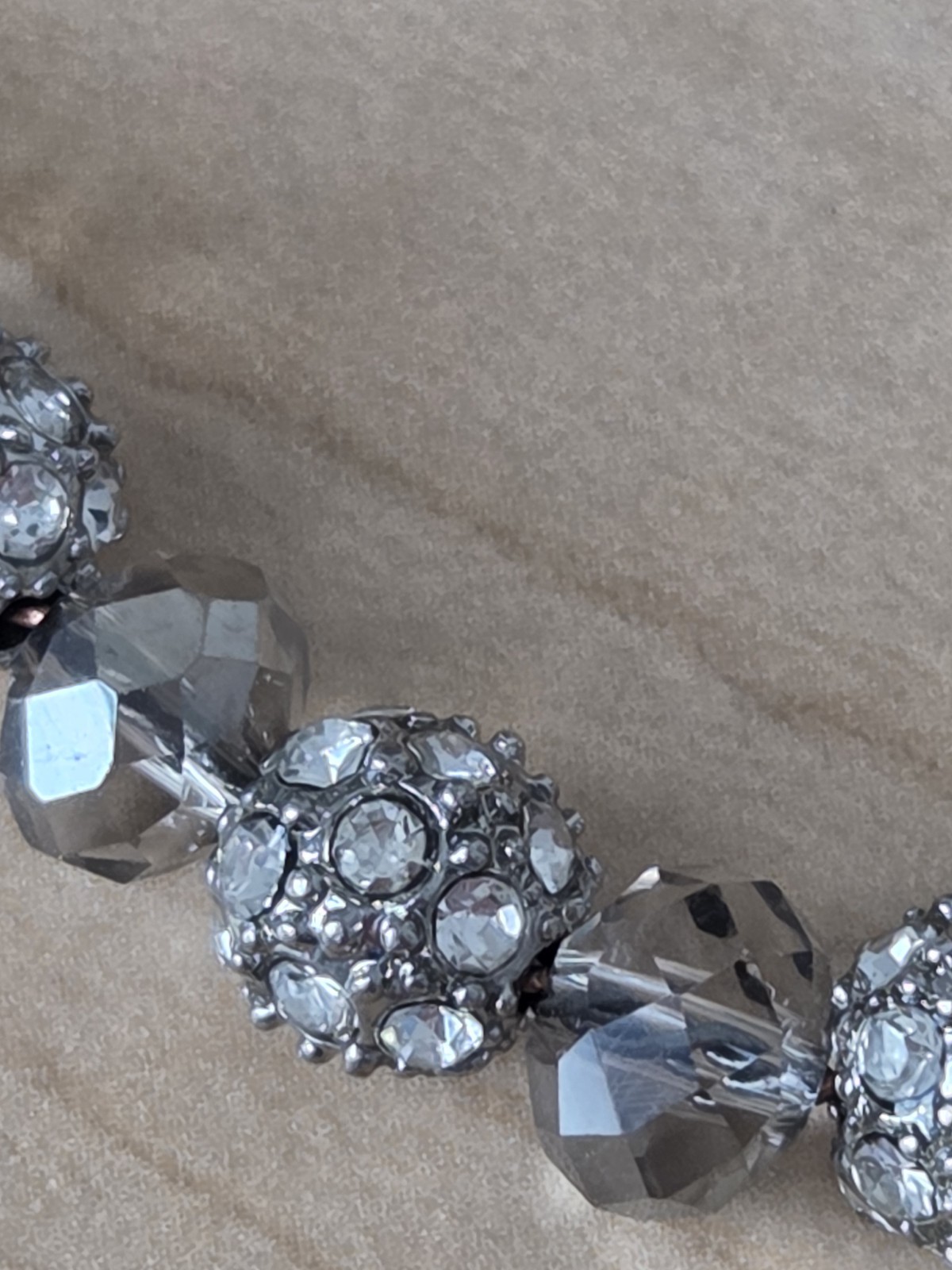 Adjustable Pull String Bracelet- Rhinestone Disco… - image 4