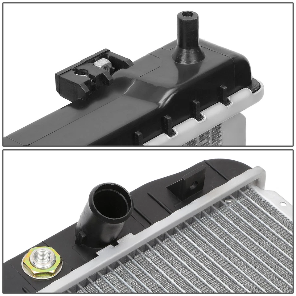 Radiador AT 2004-2006 2,5 L estilo de fábrica núcleo de aluminio 13000 Foto 3 de 4