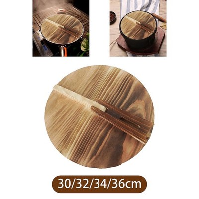 Holz Wok Deckel Pfannendeckel Original Asiatisch Kochen Küchenhelfer Rund Topfdeckel
