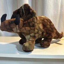 Dan Dee Collector's Choice Triceratops Plush Stuffed Animal Good Condition 6"